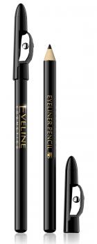 Eyeliner Pencil lange haltend mit Anspitzer, Black